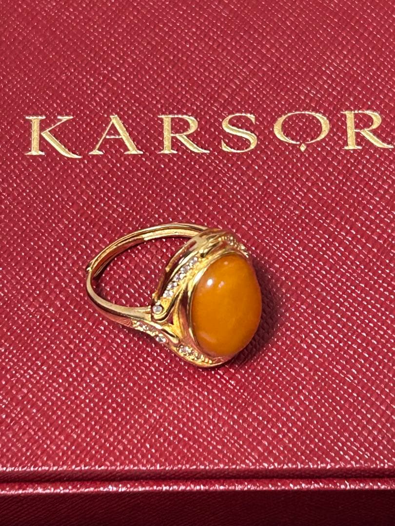 ◇天然琥珀 シルバー925メッキ金嵌め インレイ 3点セット【箱、鑑定書 付】