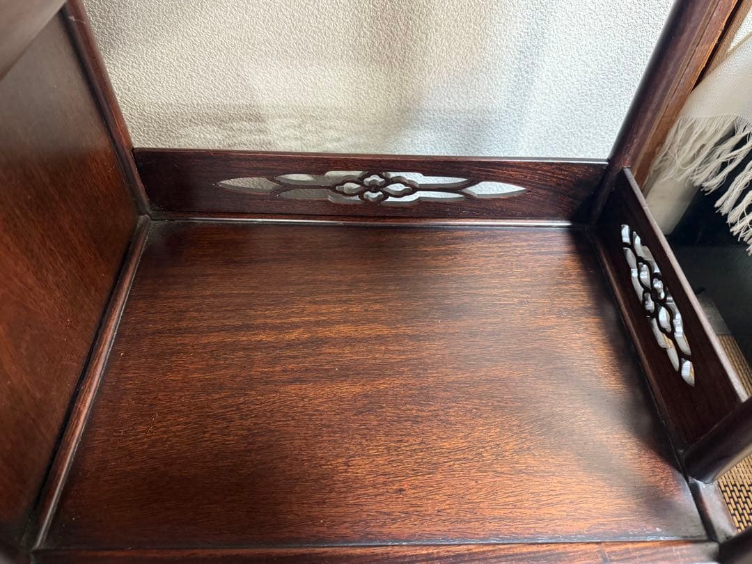 紅木　茶棚　茶箪笥　唐木　茶道具　送料込み251107