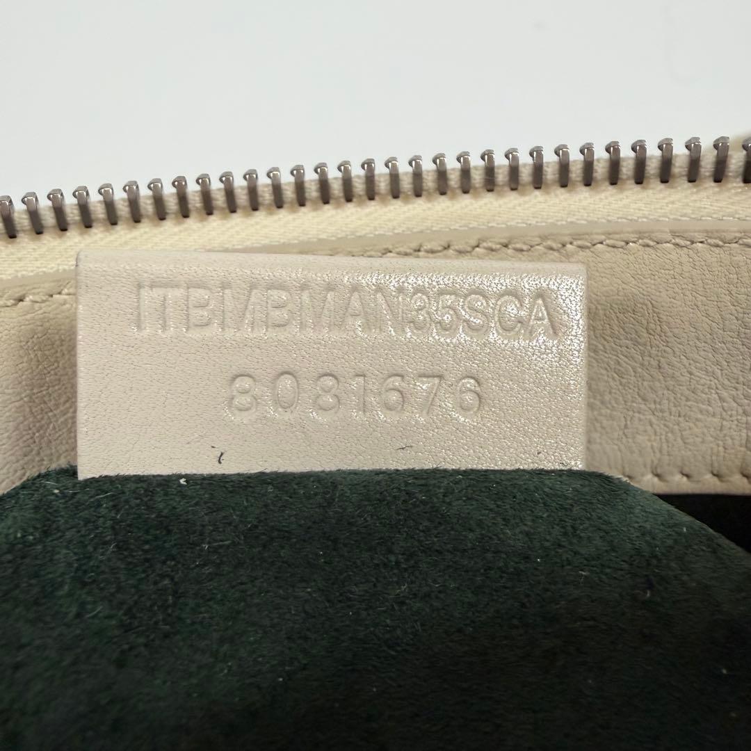 【美品】【現行】バーバリー　ショルダーバッグ　スモールナイトバッグ　アイボリー