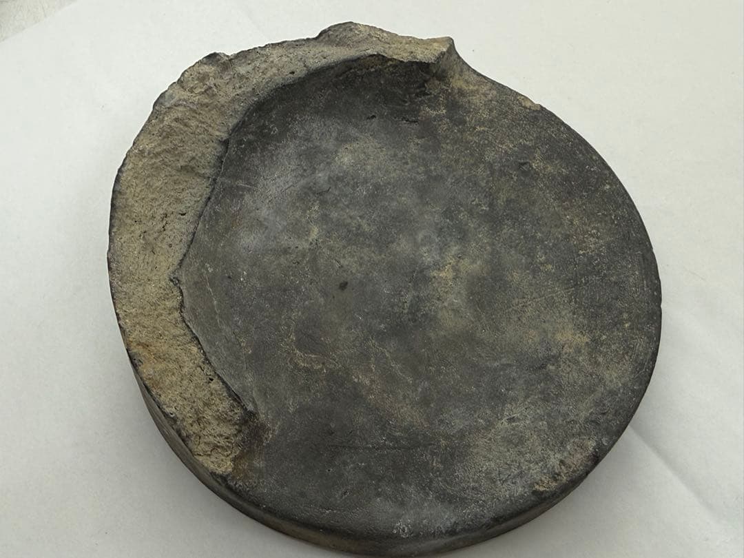 桃山時代　みつ巴紋瓦　古美術　送料込み260106