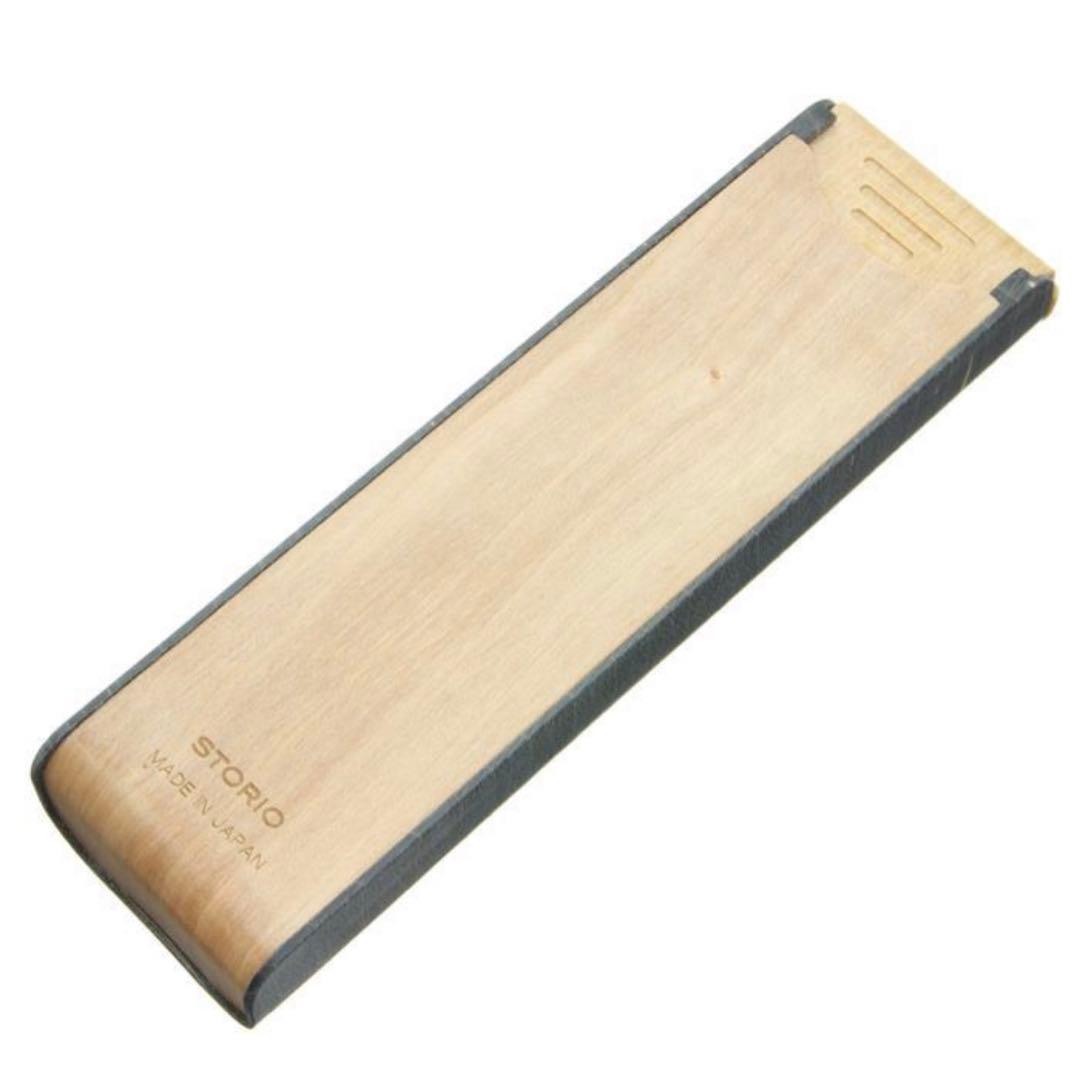 STORIO ペンケース AvanWood 万年筆ケース 2本差し ブラック