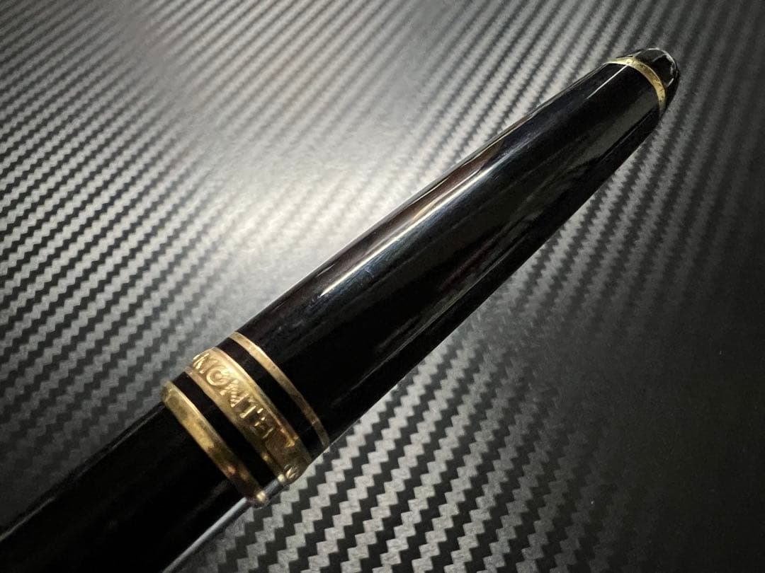 モンブラン 万年筆 未使用に近い 144 ブラック 全金 EF