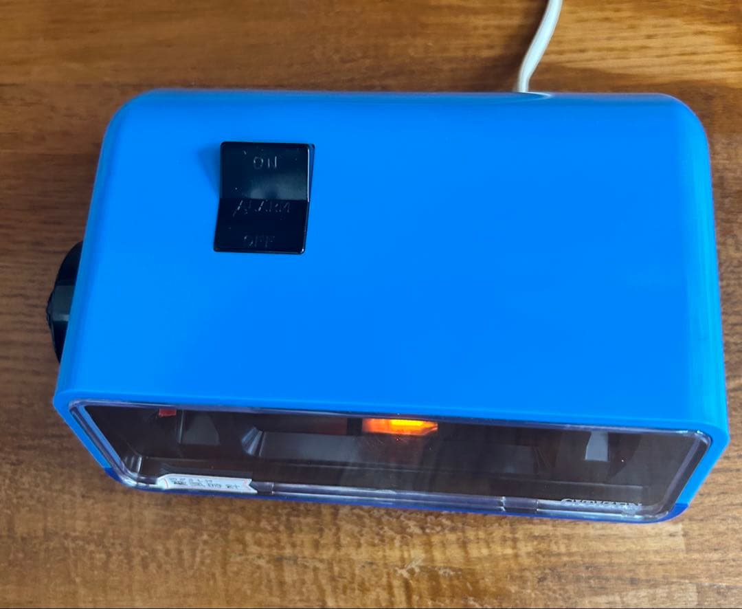 【ジャンク】シチズン　ハイリーフカーチス　パタパタ時計　ブルー　当時物