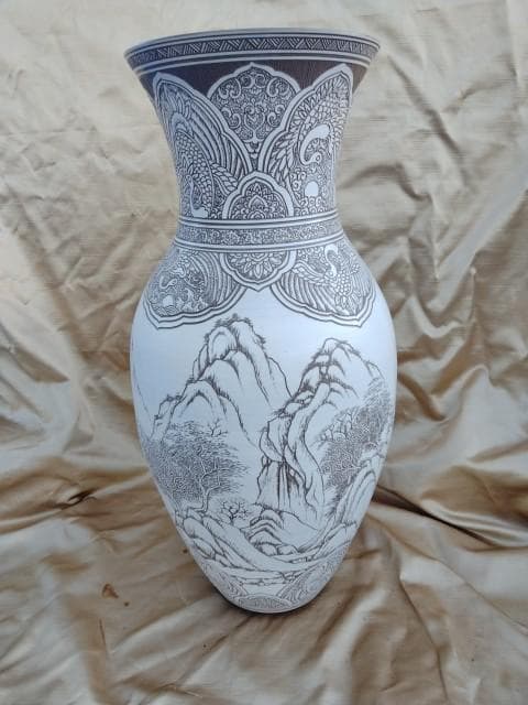 東炎窯　壷　54x20cm