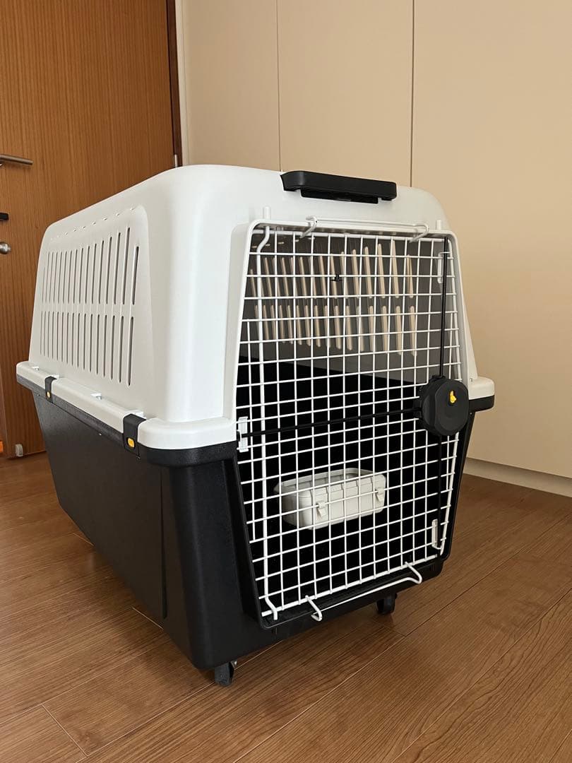 【美品】ペットキャリー キャスター付き ゲージ ペットハウス 飛行機