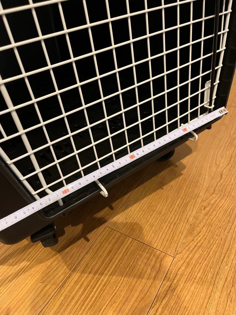 【美品】ペットキャリー キャスター付き ゲージ ペットハウス 飛行機