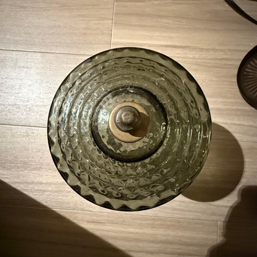 スモークグレー ガラスシャンデリア　シーリングライト