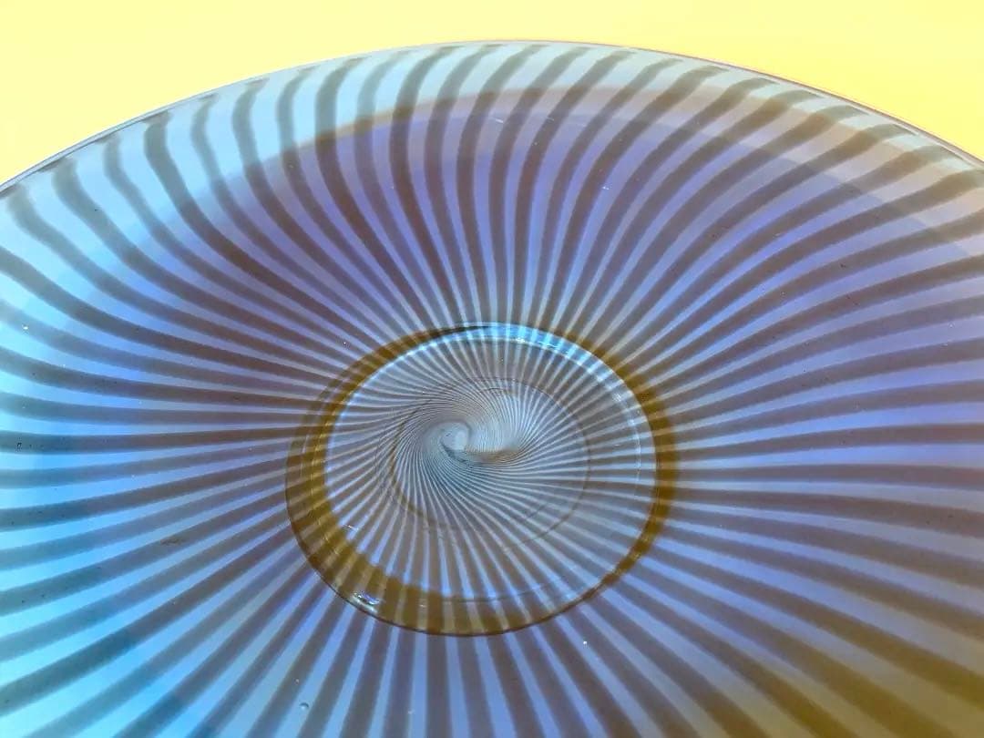 佐藤万里子作　ビンテージ　硝子皿