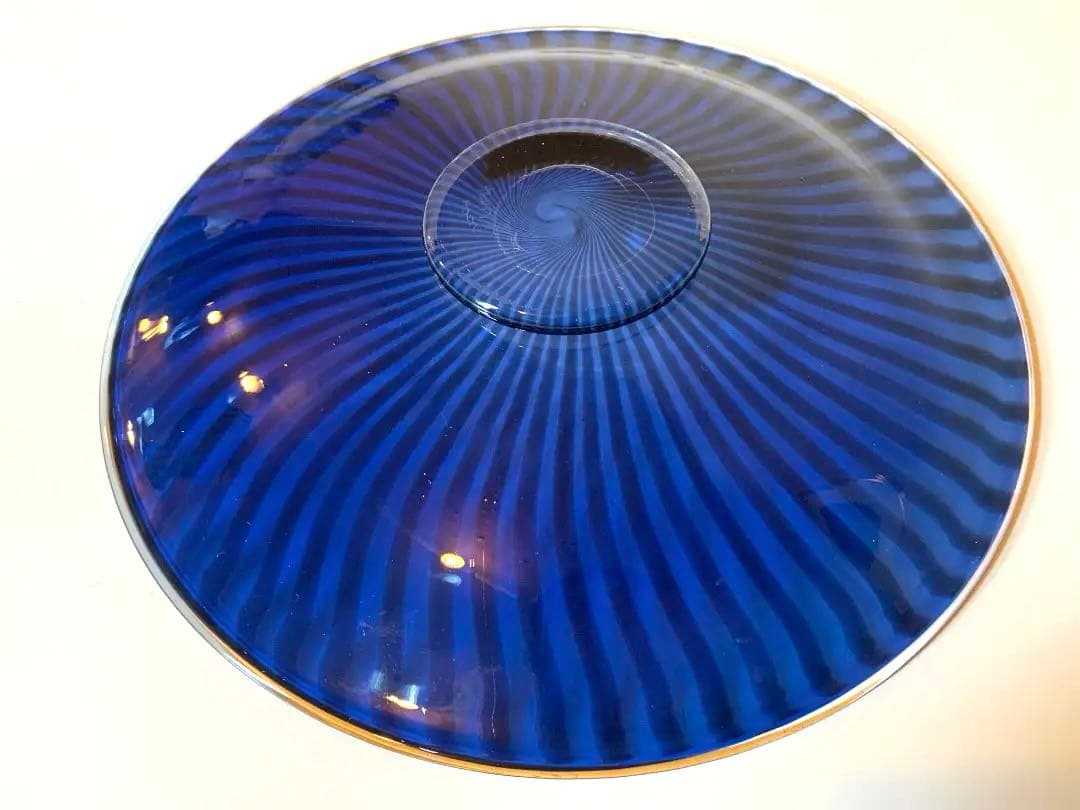 佐藤万里子作　ビンテージ　硝子皿