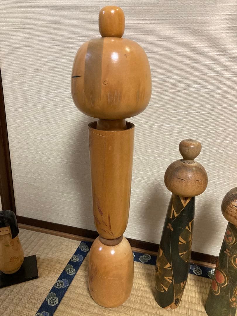こけし　4点まとめ売り　岸貞夫　栗林一雪　レトロ　アンティーク