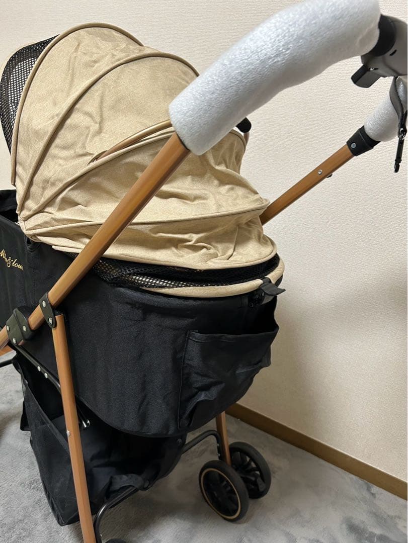 【新品未使用】MILA&LOUIS ペットカート 多頭の小型犬&猫 中型犬一匹用