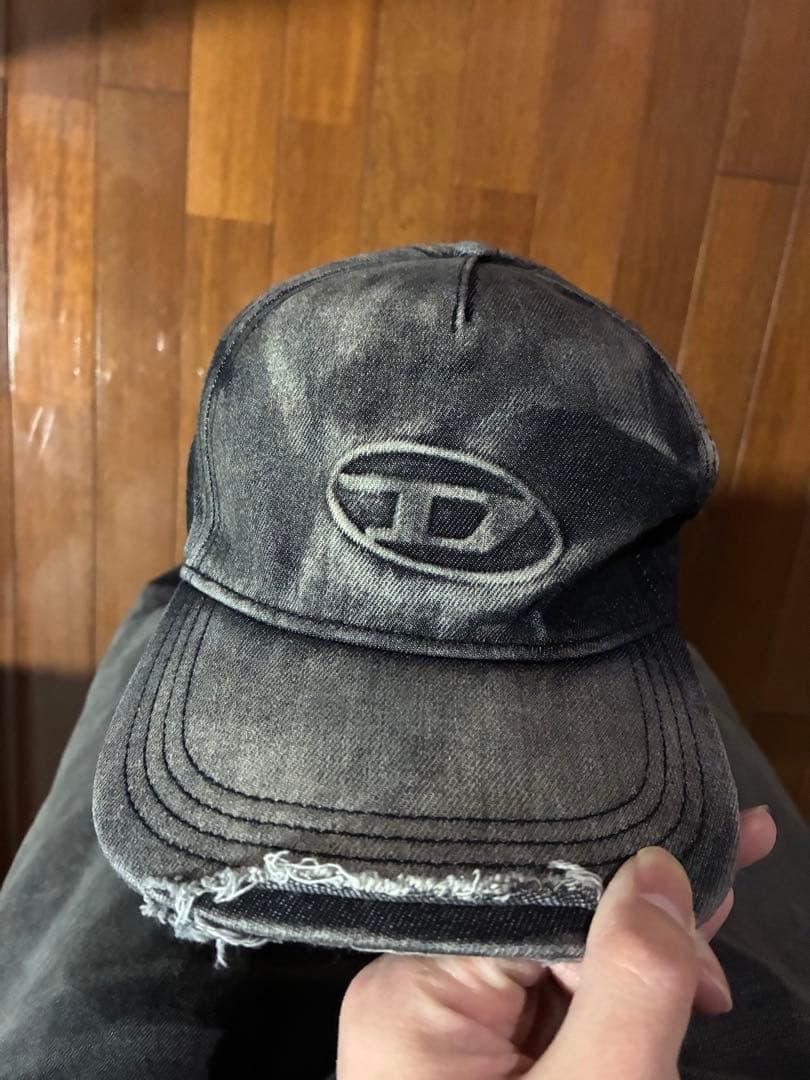 Diesel　デニムキャップ　ダメージデニムキャップ