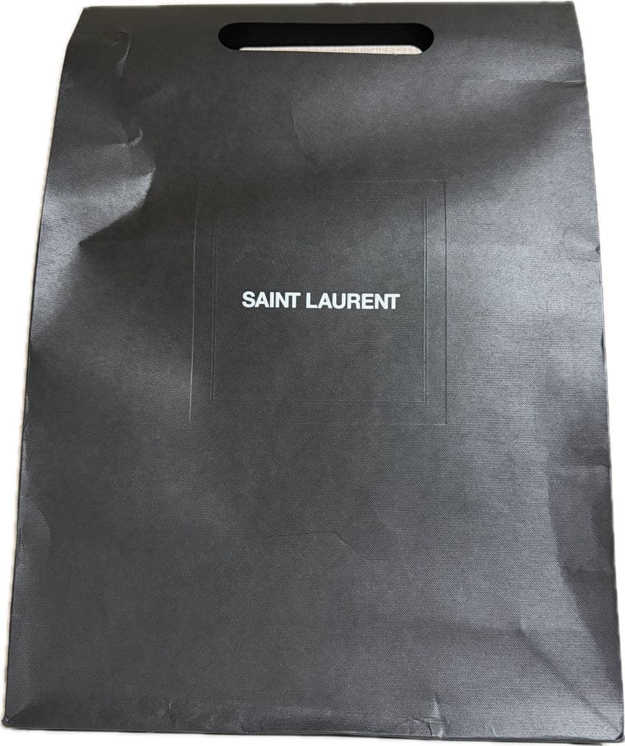 YVES SAINT LAURENTルー レザー Vステッチ ショルダーバッグ