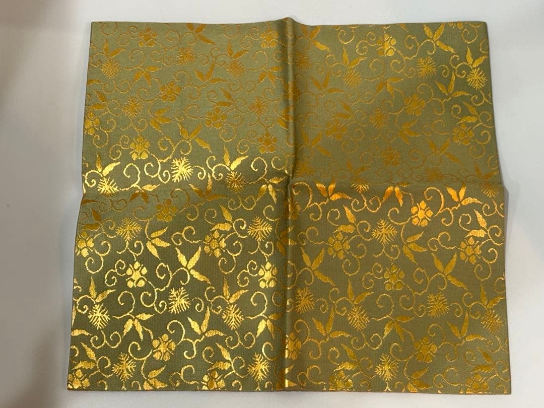 茶道具 土田友湖 松竹梅唐草金蘭 出帛紗 帛紗 共箱