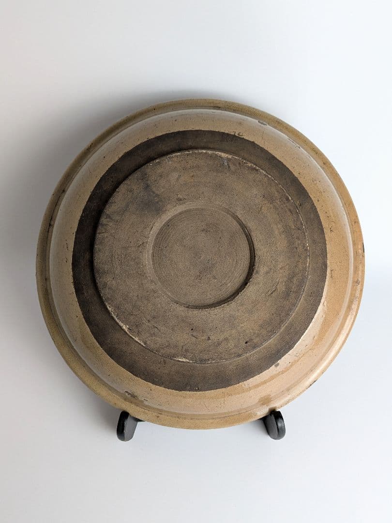 古益子　馬の目皿　19世紀　所載品同手　　　益子焼　民芸　浜田庄司