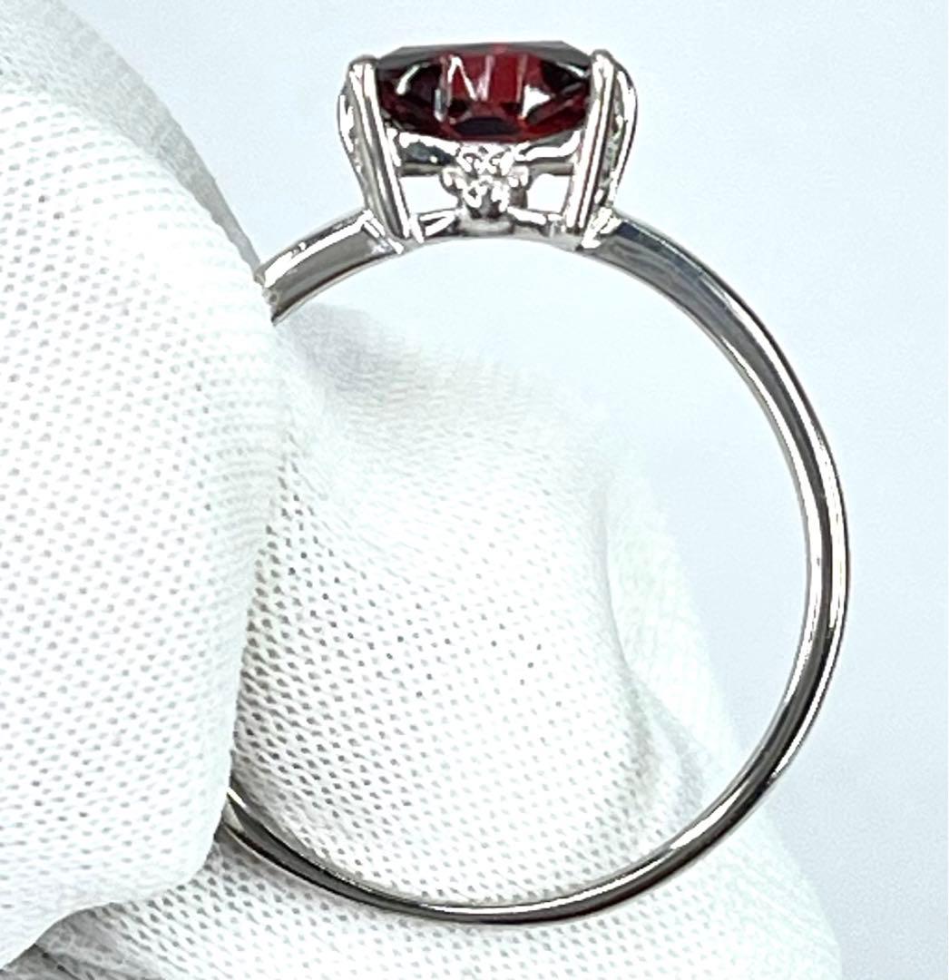 宝石ルース 『限定品！ネコちゃんリング』天然ガーネット　サイズ#11