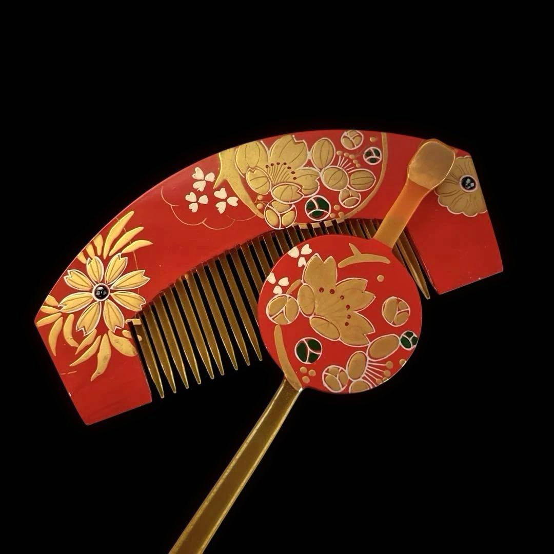 日本髪 髪飾り 七五三(7歳)～成人式 ピンク