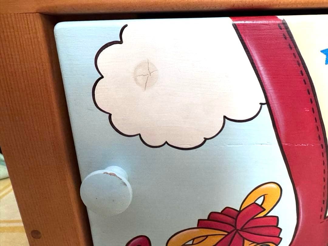 りんラガディ アン＆アンディ トールペイント 木製シェルフ 大型 木製棚