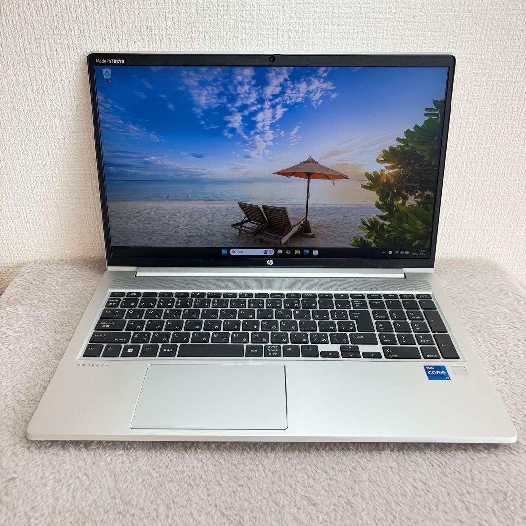 超美品HP ProBook 12世代 i7 高級軽型ノートPC 32GB 512