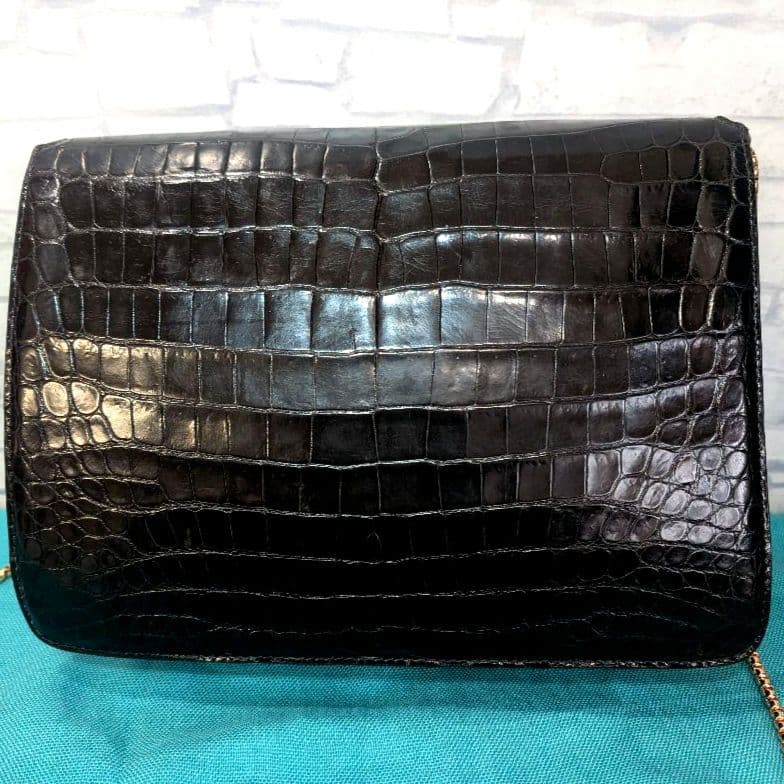 ♥マーガレット♥極美品♥グッチ GUCCI ショルダーバッグ クロコダイル