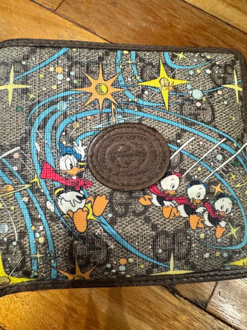 こむぎGUCCI Disneyコラボ　二つ折り財布　箱有り