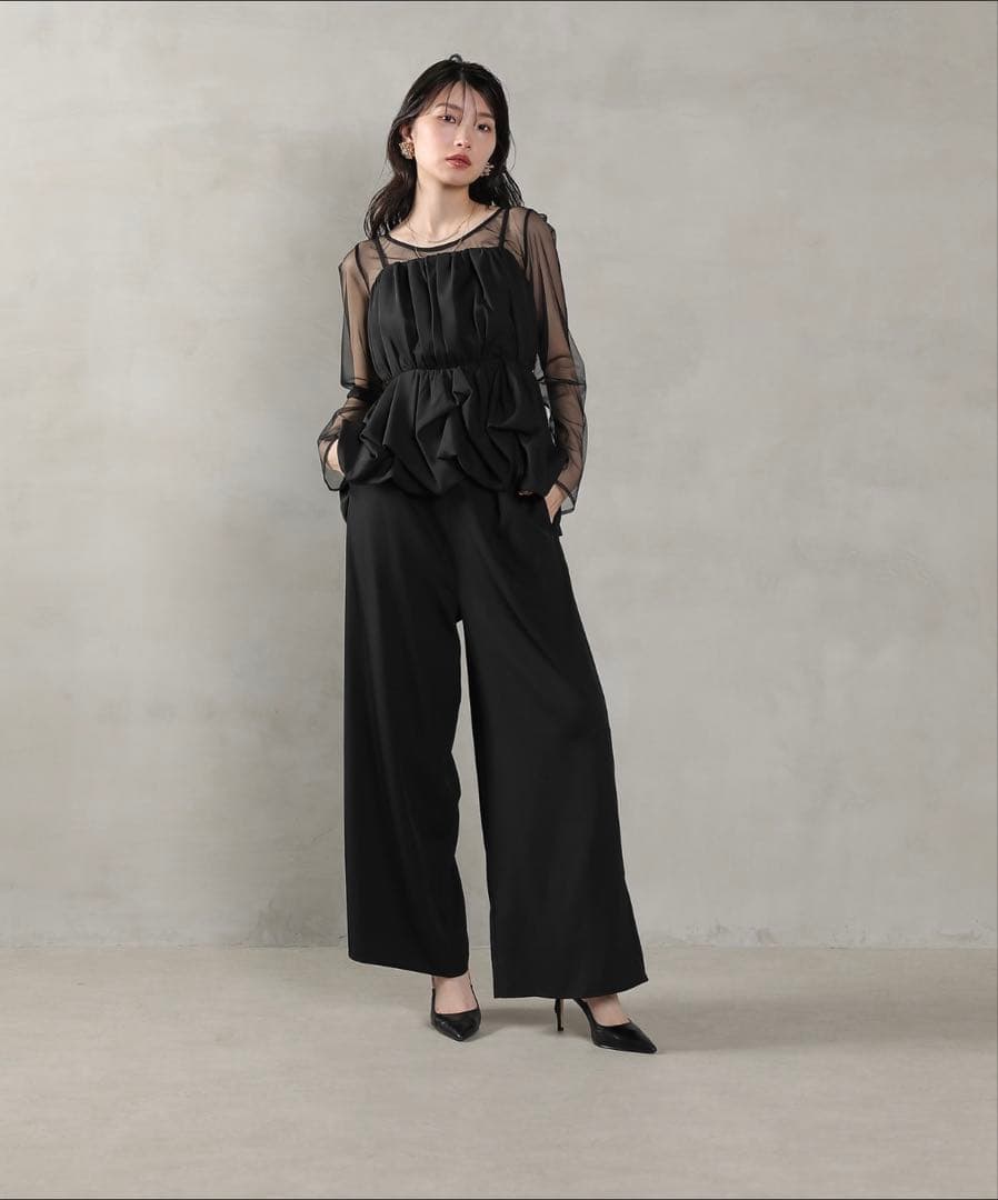 Kana パーティー ドレス パンツスタイル　結婚式 お呼ばれ オケージョン