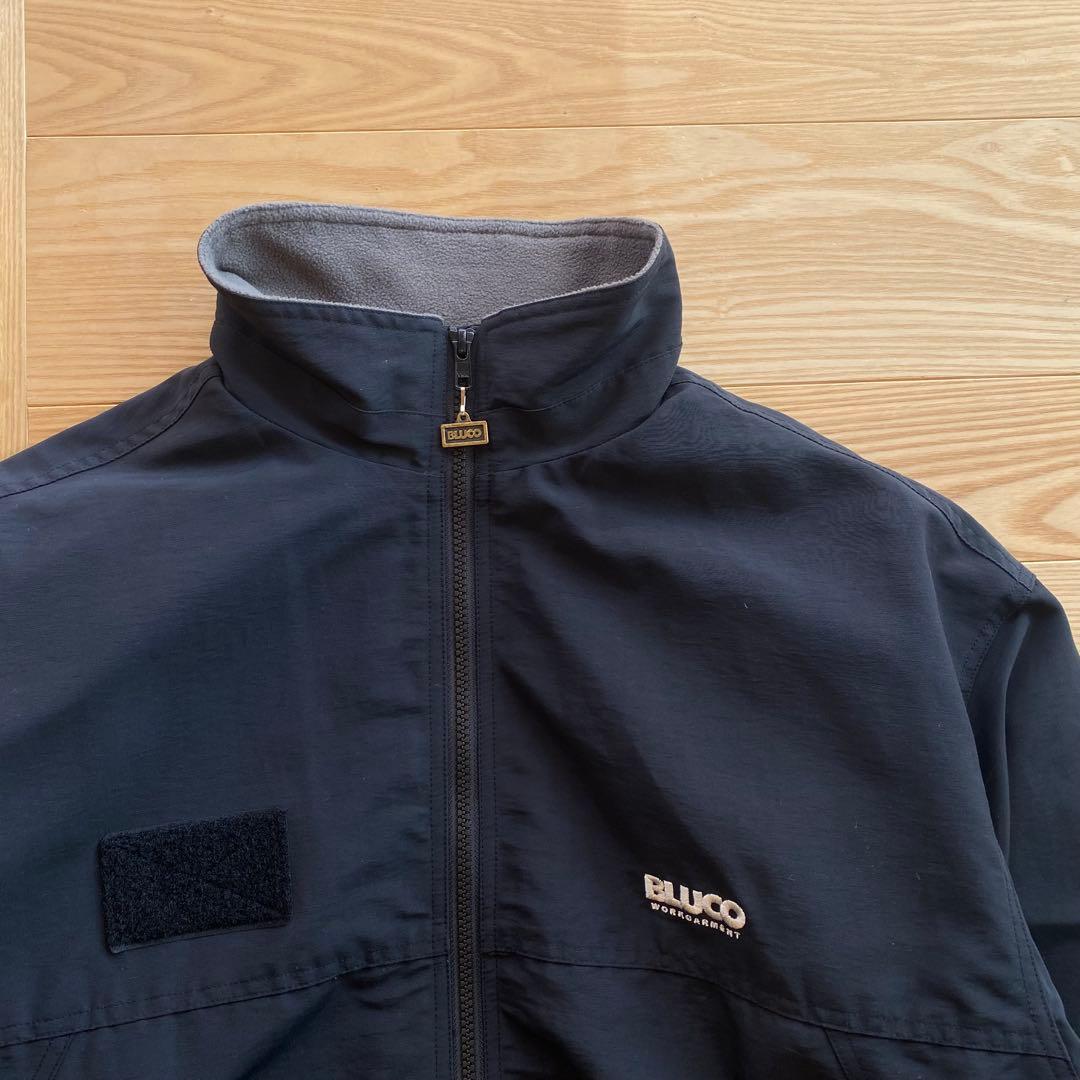 日*式様 BLUCO ブルコ 60/40シェルジャケット 黒 L フリースインナ
