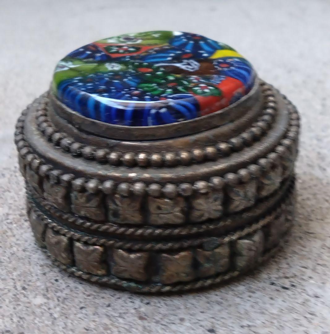 ジグ様　中国ヴィンテージ　少数民族　銀細工　小物入れ　宝箱