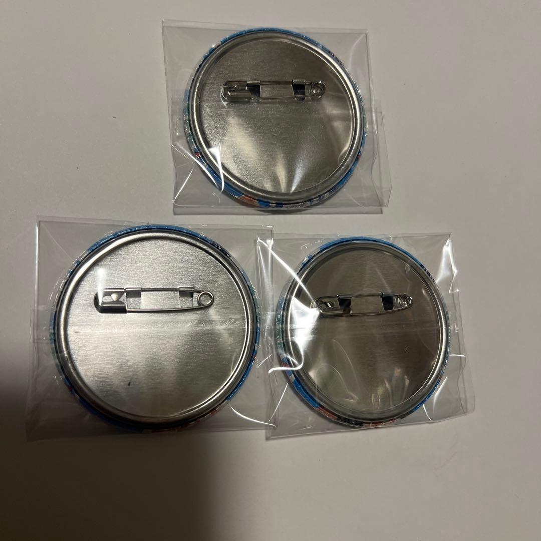 銀魂 ハワイ 缶バッジセット 神楽&坂田銀時&志村新八