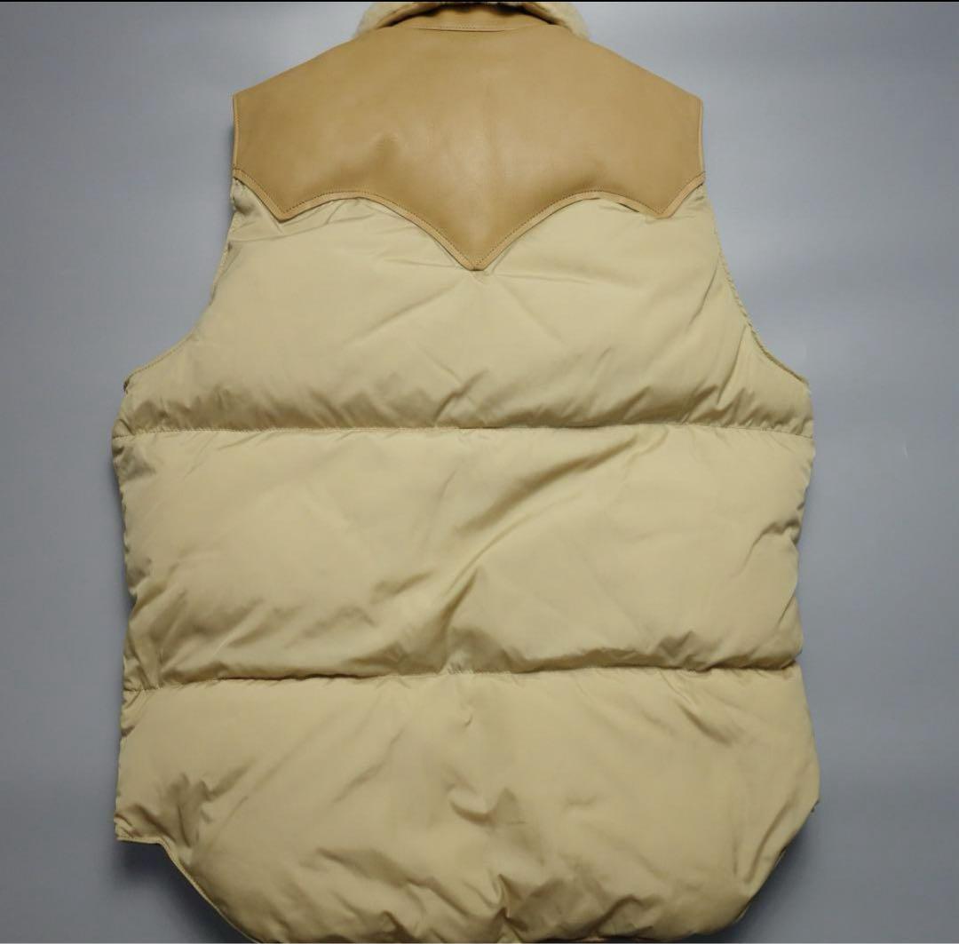 ロッキーマウンテン レザー　ダウンベスト 36