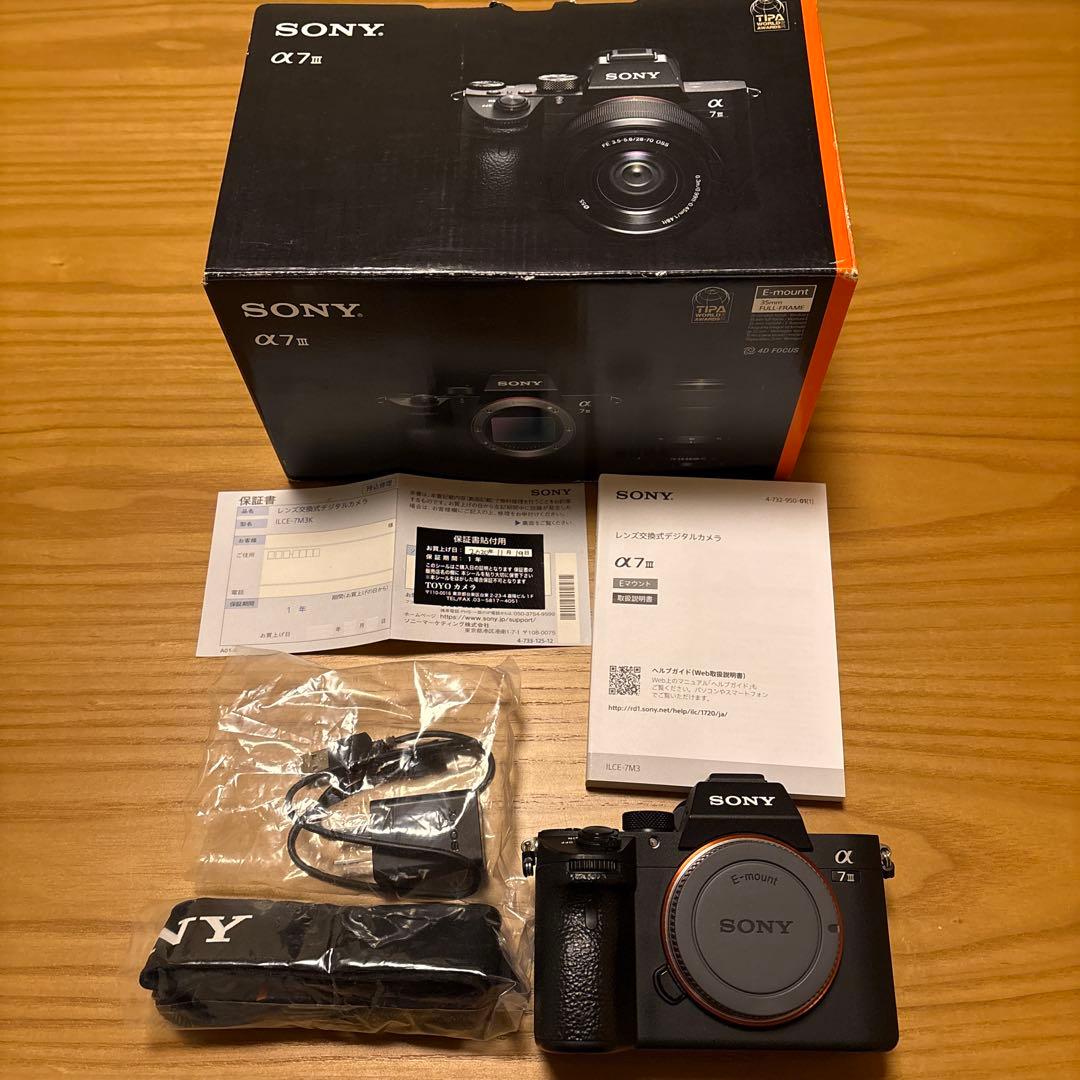 SONY α7 III ミラーレス一眼 ボディのみ