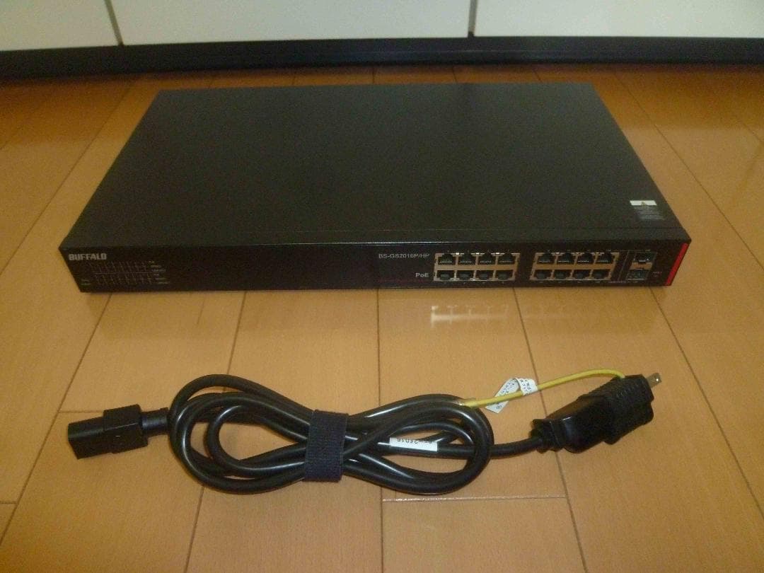 BUFFALO BS-GS2016P/HP PoE+ 大容量384W Giga