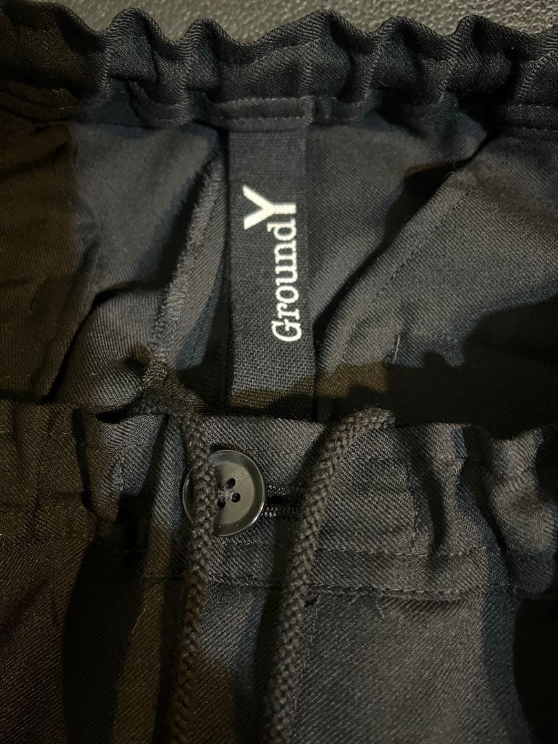 Ground Y ギャバジン サルエルパンツ ブラック 1 yohji