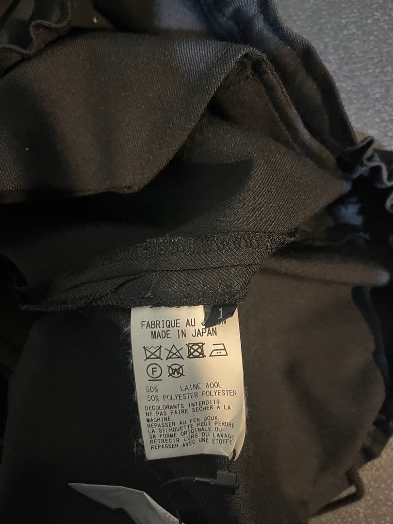 Ground Y ギャバジン サルエルパンツ ブラック 1 yohji