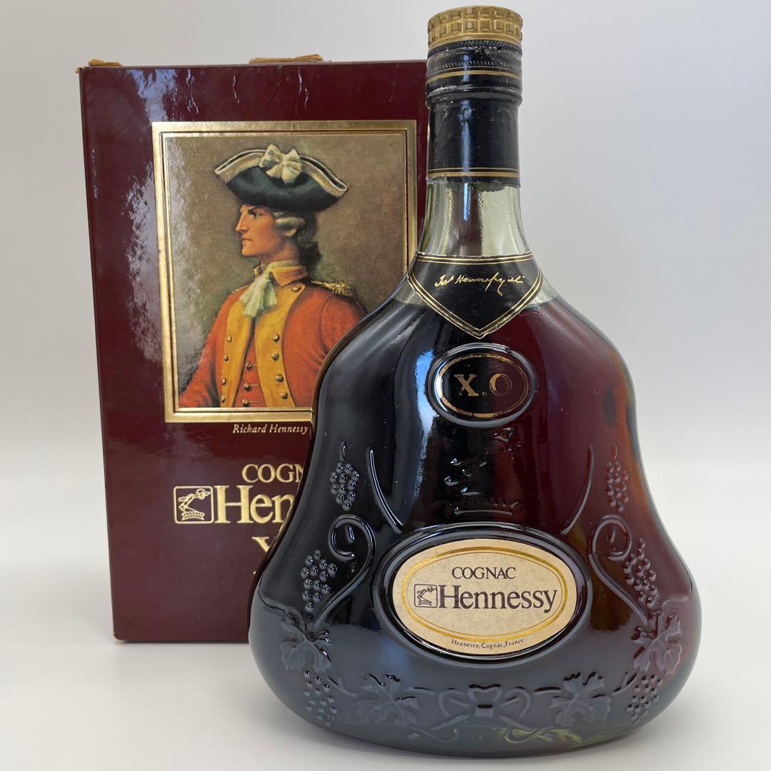 ヘネシー　金キャップ　グリーンボトル　ブランデー　XO