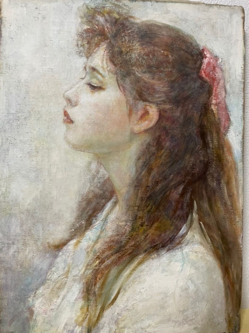 小川 巧『想春』油彩 カンヴァス F4 原画 真作保証 1点物