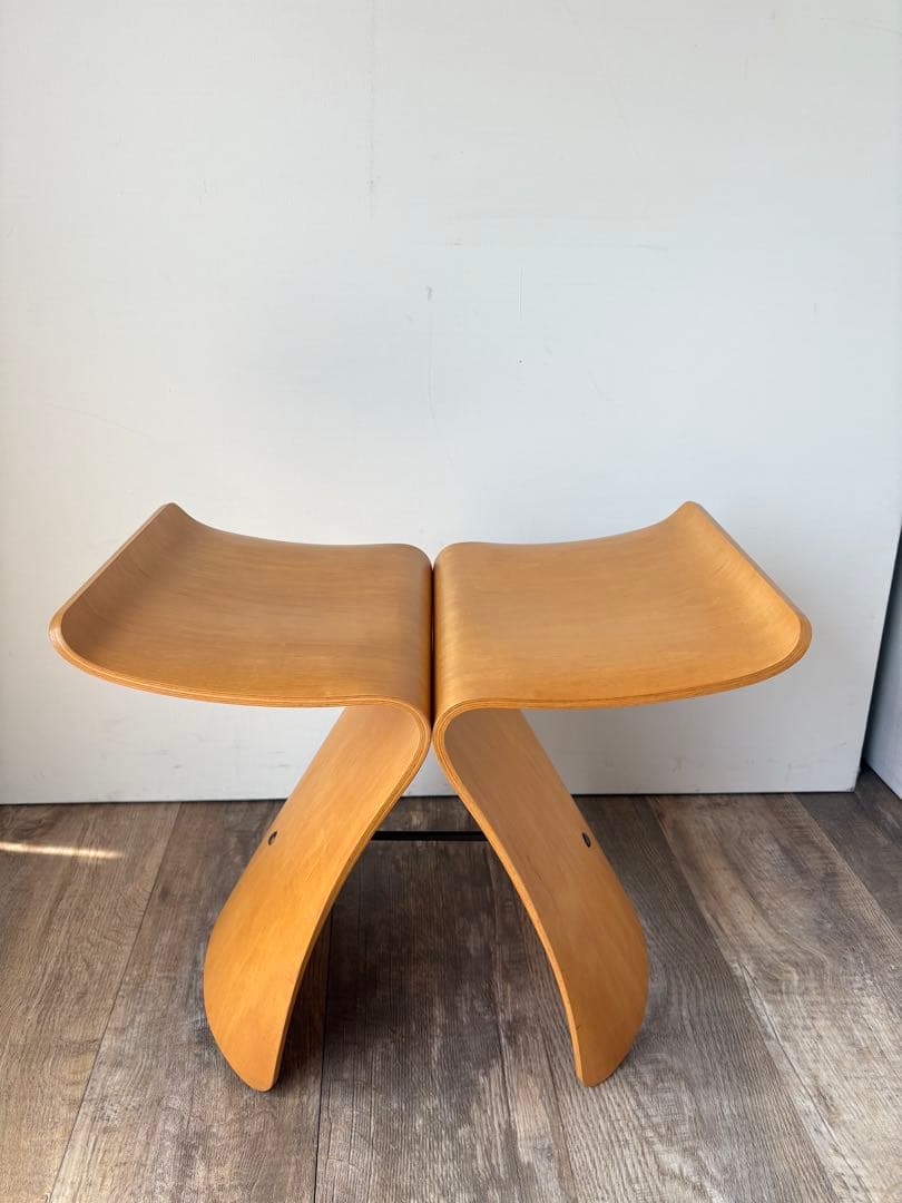 希少　ラージサイズ 天童木工 柳宗理　バタフライスツール　80〜年代ヴィンテージ