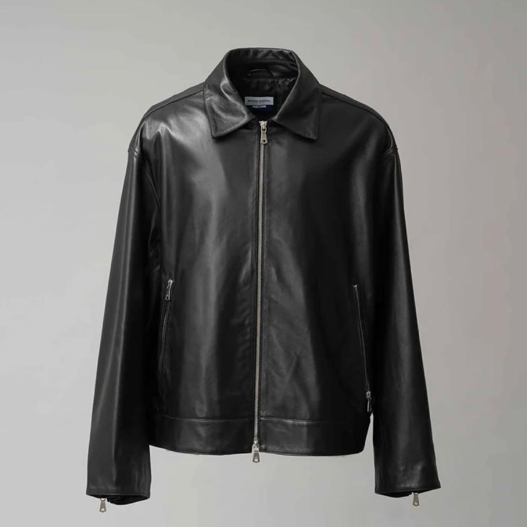 【美品】メゾンスペシャル シープレザーシングルライダースジャケット 0 24AW