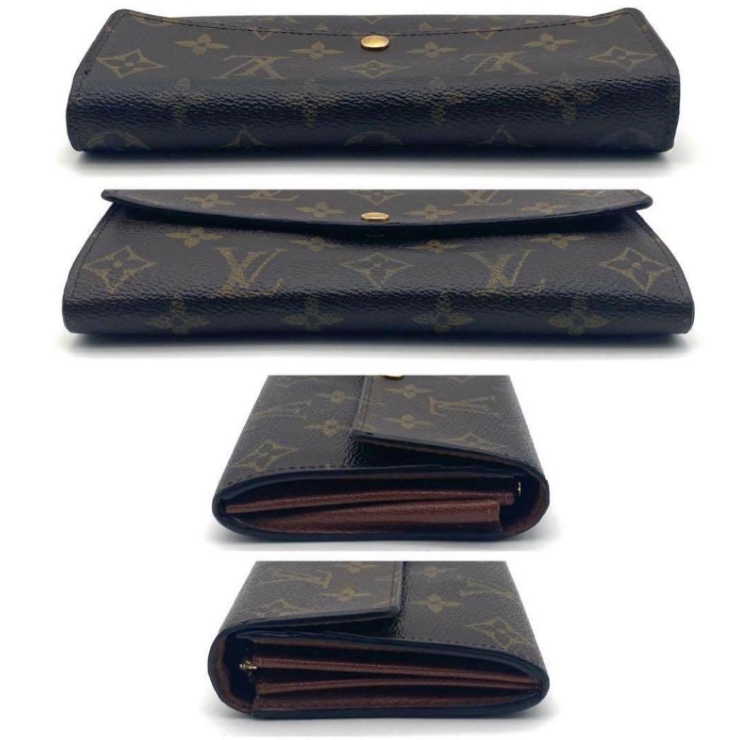 ルイヴィトン モノグラム ポルトフォイユ サラ 二つ折り財布 ブラウン