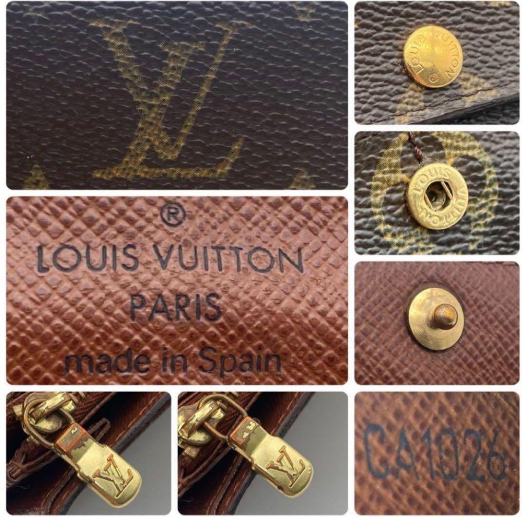 ルイヴィトン モノグラム ポルトフォイユ サラ 二つ折り財布 ブラウン