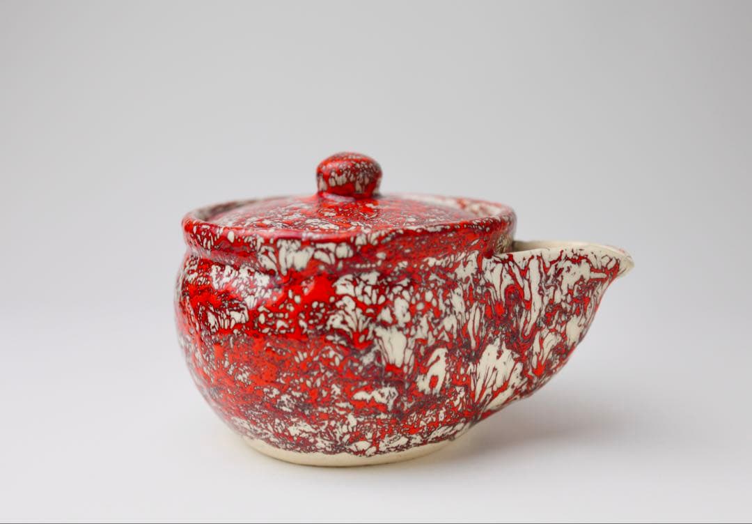 箕面焼　松田箕山　宝瓶　急須　煎茶器