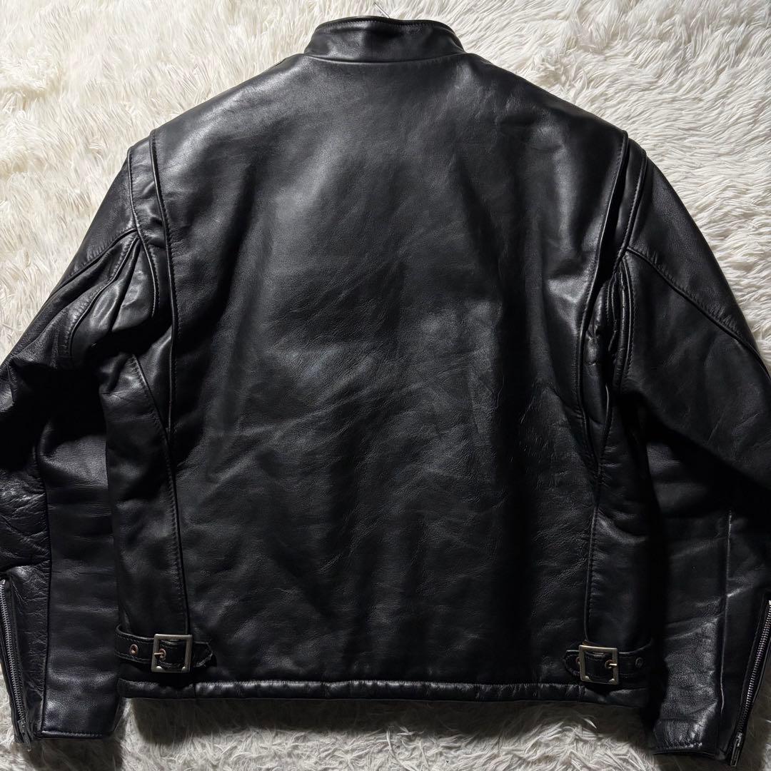 希少モデル■schott ライダースジャケット　641Q ブラック　本革　44