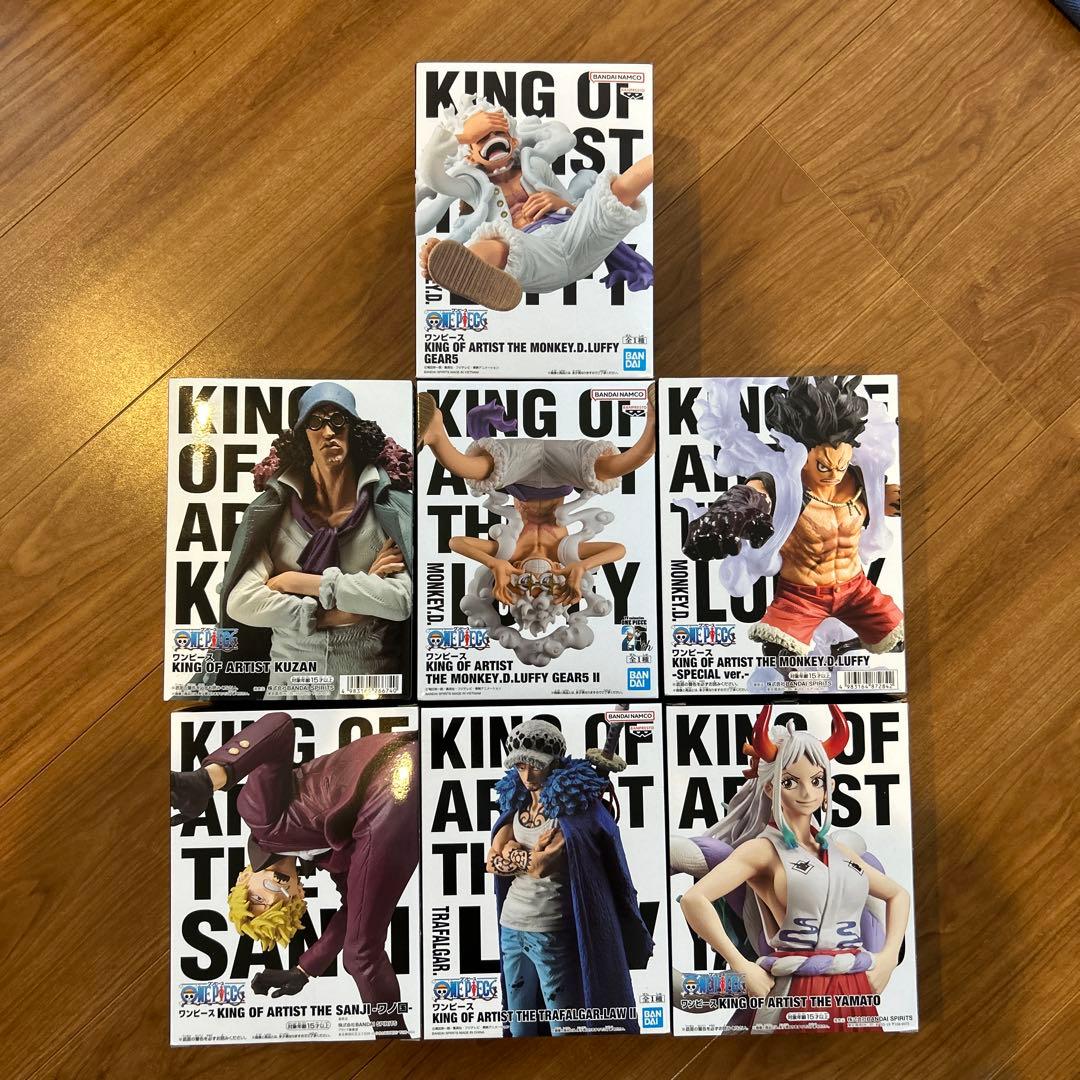 ワンピース ルフィ ニカ ギア5 フィギュア キングオブアーティスト　7個セット