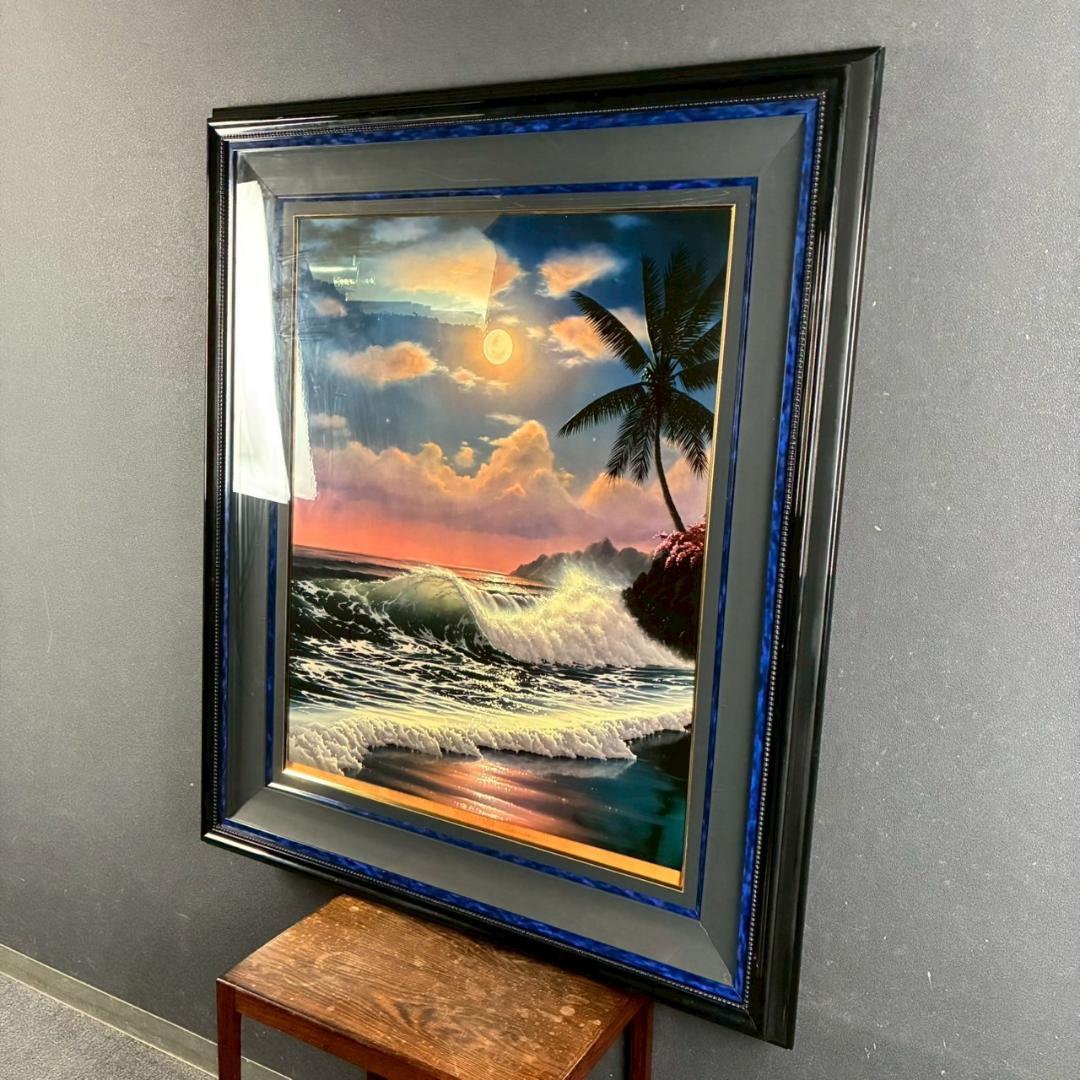 ジョン・アルホーグ「ルナ・シーズ」シルクスクリーン手彩色 大作 直筆サイン入り