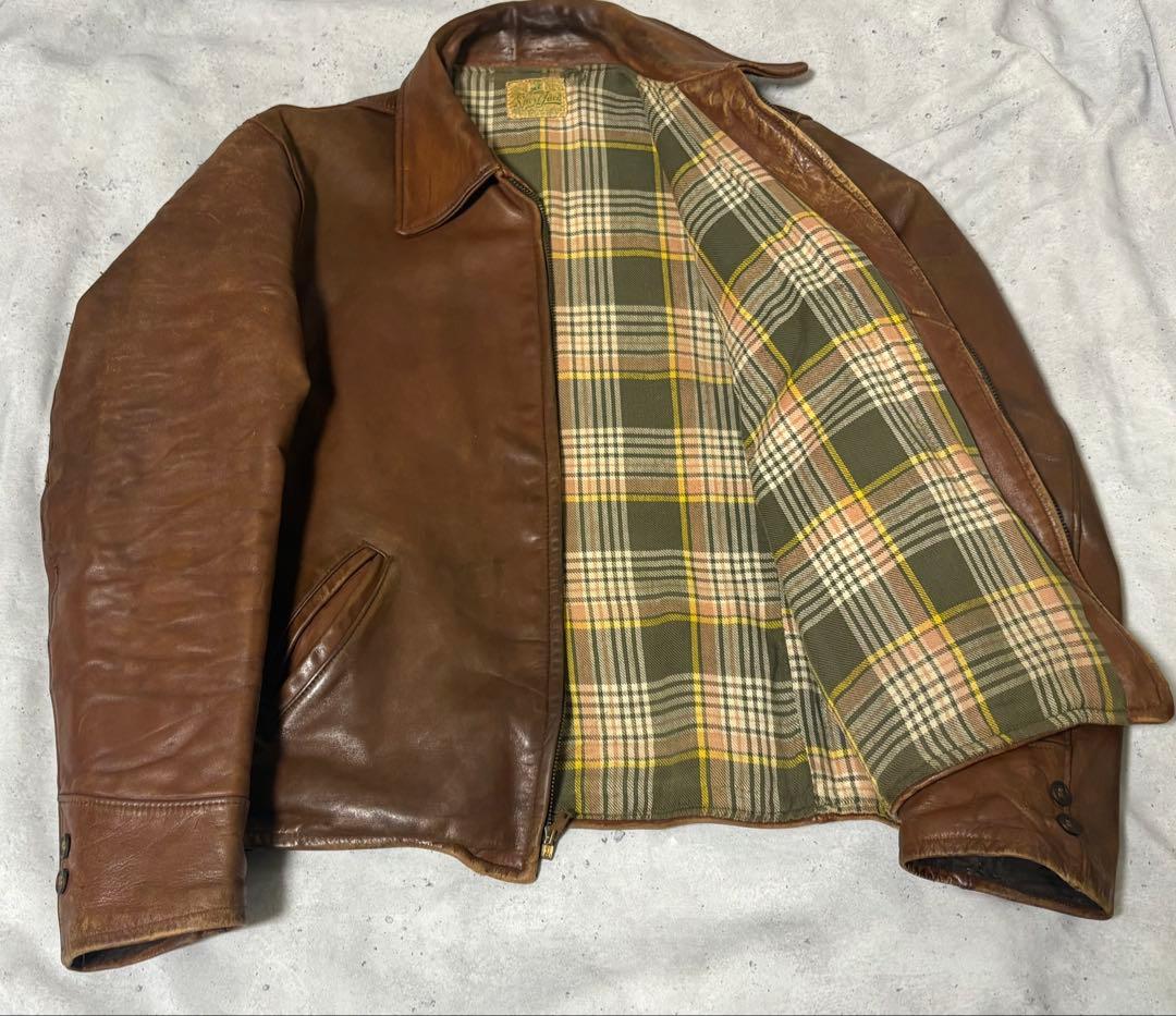 ヴィンテージ　スポーツジャッケットホースハイド　40s 50sタロン talon