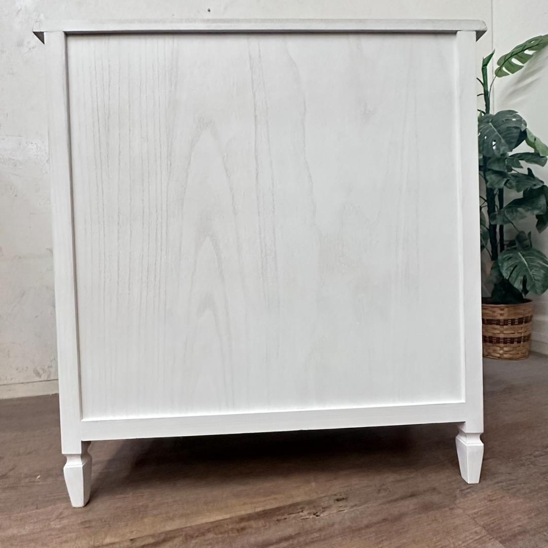 あちゃ　引き取り限定　アンティーク調　キャビネット　食器棚　シャビー