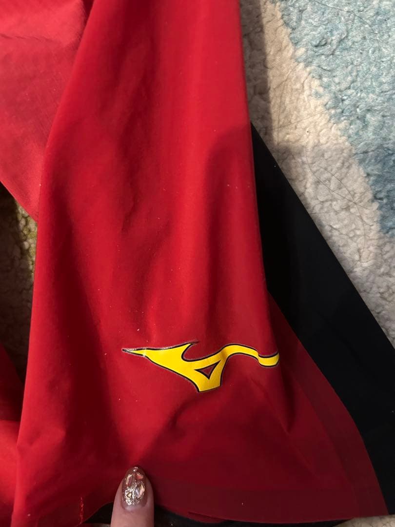 Mizuno 競泳水着 Sサイズ レッド/ブラックjssロゴ