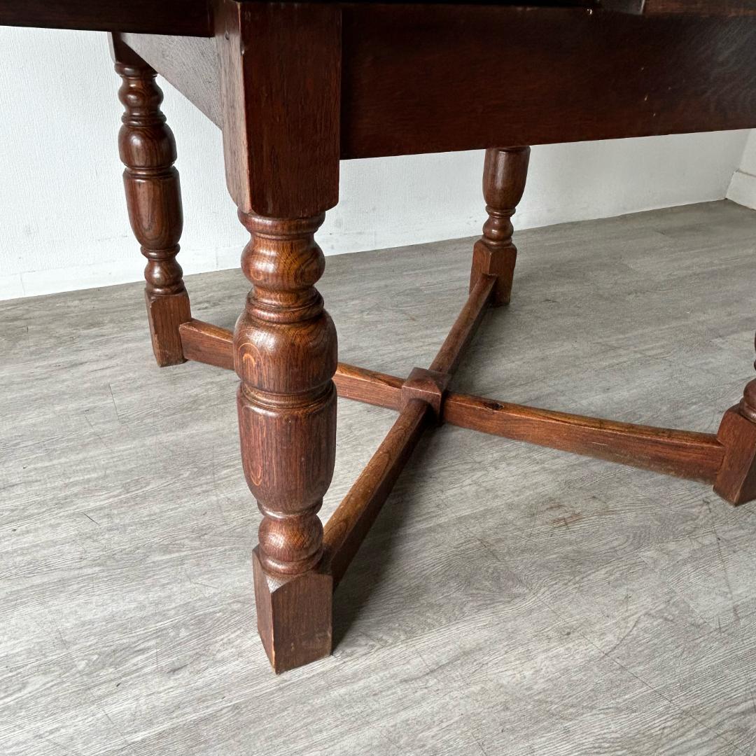 【最終値下げ】イギリス アンティーク家具 ドローリーフテーブル 拡張　269A