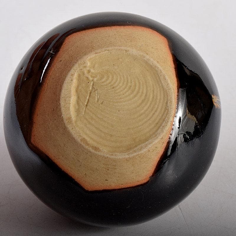 茶道具　桶谷定一作　茄子　茶入　共箱　V　7949