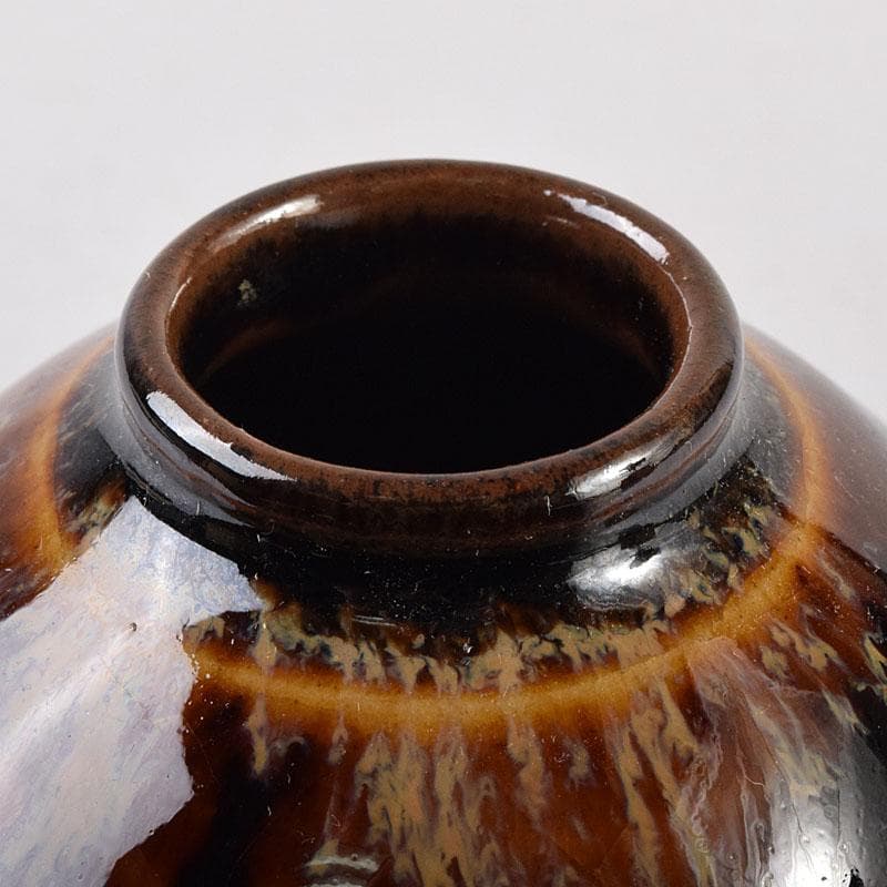 茶道具　桶谷定一作　茄子　茶入　共箱　V　7949